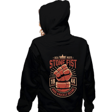 Load image into Gallery viewer, Shirts Zippered Hoodies, Unisex / Small / Black Stone Fist Boxing
