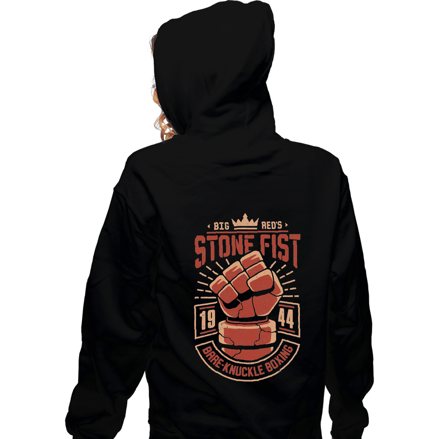 Shirts Zippered Hoodies, Unisex / Small / Black Stone Fist Boxing