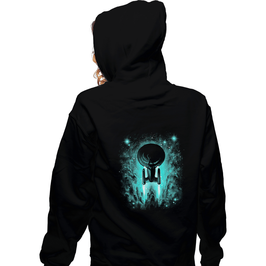 Shirts Pullover Hoodies, Unisex / Small / Black Voyages In Space