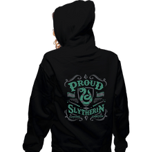 Load image into Gallery viewer, Shirts Zippered Hoodies, Unisex / Small / Black Proud to be a Slytherin
