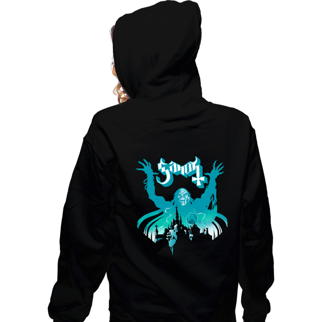 Daily_Deal_Shirts Zippered Hoodies, Unisex / Small / Black Papa Ganon