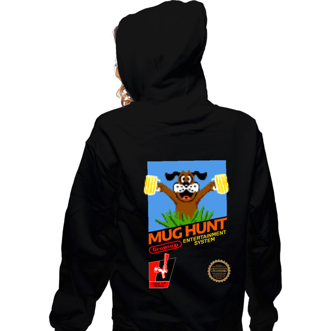 Secret_Shirts Zippered Hoodies, Unisex / Small / Black Mug Hunt