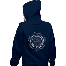 Load image into Gallery viewer, Shirts Zippered Hoodies, Unisex / Small / Navy Minas Tirith
