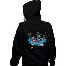 Load image into Gallery viewer, Secret_Shirts Zippered Hoodies, Unisex / Small / Black The Dark Duck
