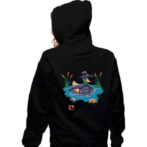 Secret_Shirts Zippered Hoodies, Unisex / Small / Black The Dark Duck