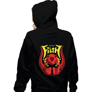 Daily_Deal_Shirts Zippered Hoodies, Unisex / Small / Black Heretic