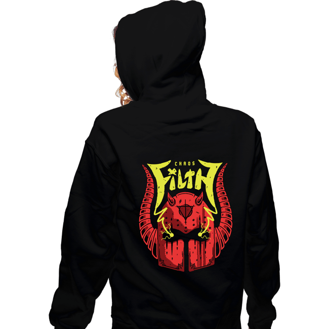 Daily_Deal_Shirts Zippered Hoodies, Unisex / Small / Black Heretic