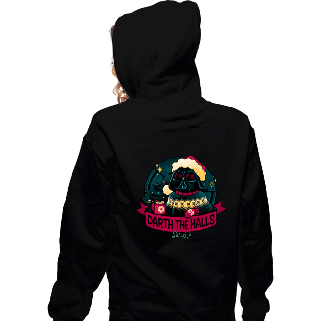 Daily_Deal_Shirts Zippered Hoodies, Unisex / Small / Black Darth The Halls