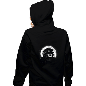 Shirts Zippered Hoodies, Unisex / Small / Black Moonlight Catbus