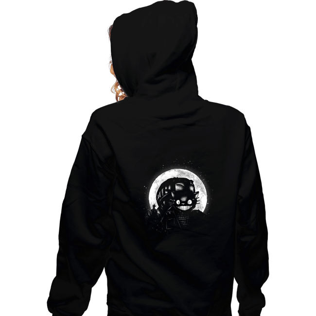 Shirts Zippered Hoodies, Unisex / Small / Black Moonlight Catbus