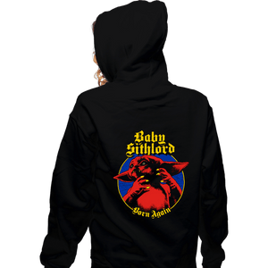 Daily_Deal_Shirts Zippered Hoodies, Unisex / Small / Black Baby Sith