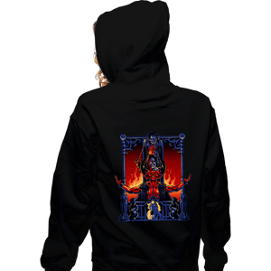 Daily_Deal_Shirts Zippered Hoodies, Unisex / Small / Black Enter The Darkness
