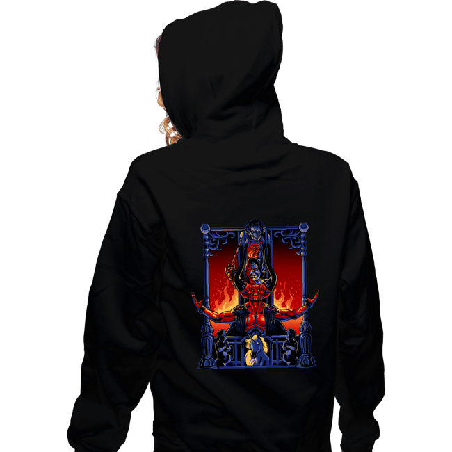 Daily_Deal_Shirts Zippered Hoodies, Unisex / Small / Black Enter The Darkness