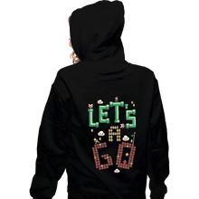 Load image into Gallery viewer, Daily_Deal_Shirts Zippered Hoodies, Unisex / Small / Black Let&#39;s A Go
