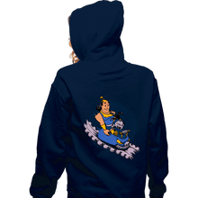 Load image into Gallery viewer, Daily_Deal_Shirts Zippered Hoodies, Unisex / Small / Navy Emperor&#39;s New Roller Coaster

