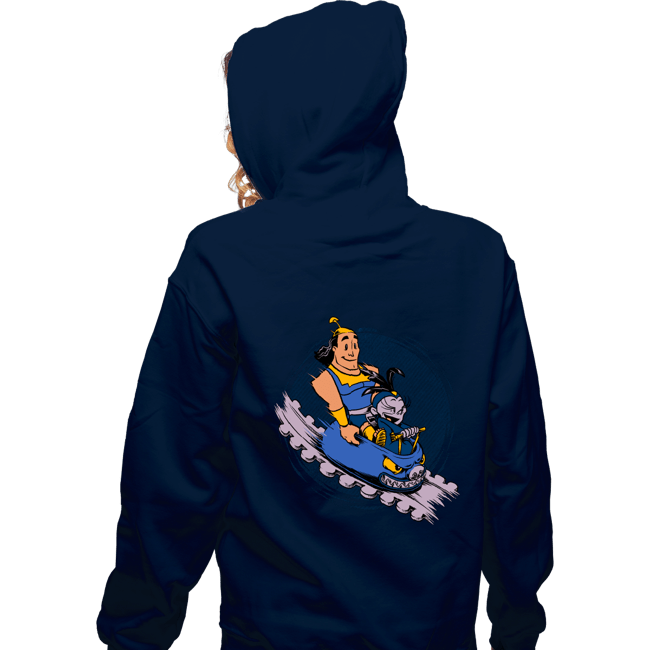 Daily_Deal_Shirts Zippered Hoodies, Unisex / Small / Navy Emperor's New Roller Coaster