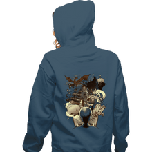 Load image into Gallery viewer, Shirts Zippered Hoodies, Unisex / Small / Indigo Blue Books
