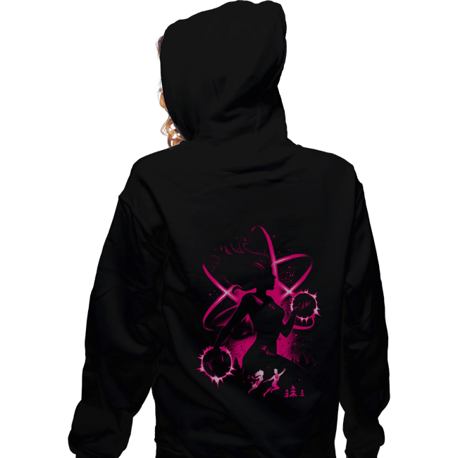 Daily_Deal_Shirts Zippered Hoodies, Unisex / Small / Black Atom Girl