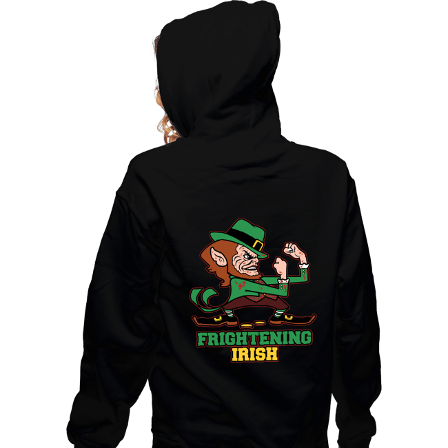 Daily_Deal_Shirts Zippered Hoodies, Unisex / Small / Black Frightening Irish