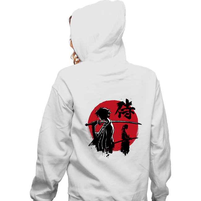 Daily_Deal_Shirts Zippered Hoodies, Unisex / Small / White Mugen And Jin Sumi-e