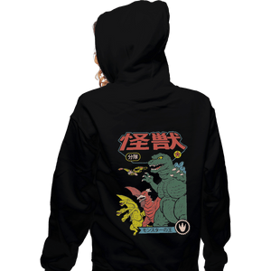 Shirts Zippered Hoodies, Unisex / Small / Black Kaiju Sentai