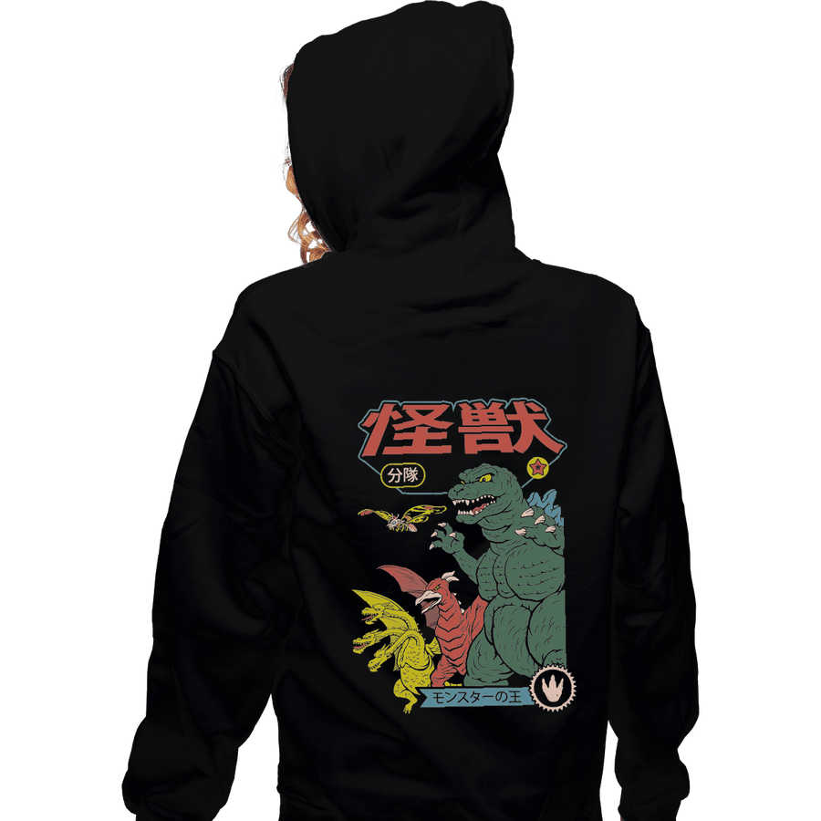 Shirts Zippered Hoodies, Unisex / Small / Black Kaiju Sentai