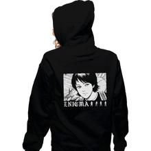 Load image into Gallery viewer, Shirts Zippered Hoodies, Unisex / Small / Black Enigma
