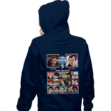 Load image into Gallery viewer, Daily_Deal_Shirts Zippered Hoodies, Unisex / Small / Navy Time Fighters War vs 9th
