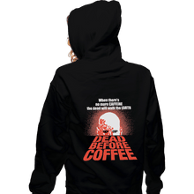 Load image into Gallery viewer, Shirts Pullover Hoodies, Unisex / Small / Black Dead Before Coffee
