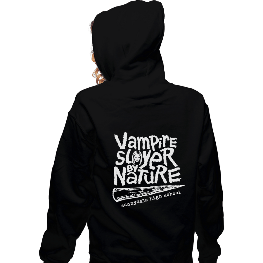 Shirts Pullover Hoodies, Unisex / Small / Black Vampire Slayer By Nature