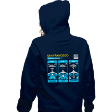 Load image into Gallery viewer, Secret_Shirts Zippered Hoodies, Unisex / Small / Navy Three Storms
