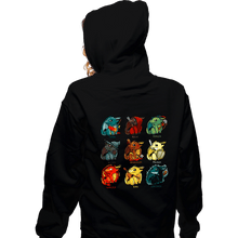Load image into Gallery viewer, Shirts Zippered Hoodies, Unisex / Small / Black Dragon Roles
