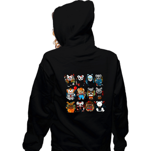 Daily_Deal_Shirts Zippered Hoodies, Unisex / Small / Black Horror Puppies