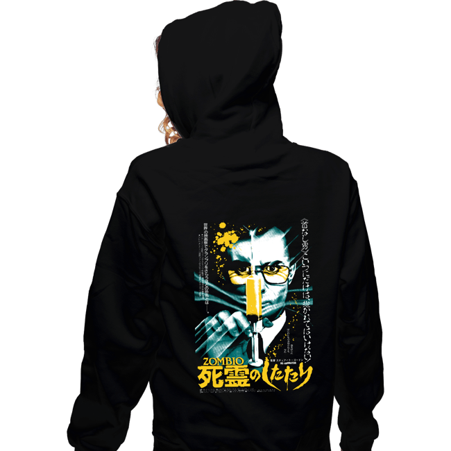 Shirts Zippered Hoodies, Unisex / Small / Black ZOMBIO