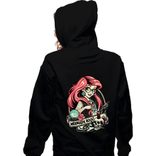 Load image into Gallery viewer, Secret_Shirts Zippered Hoodies, Unisex / Small / Black Rocker Ariel!
