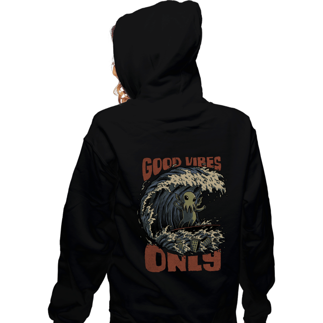 Secret_Shirts Zippered Hoodies, Unisex / Small / Black Good Vibes Only