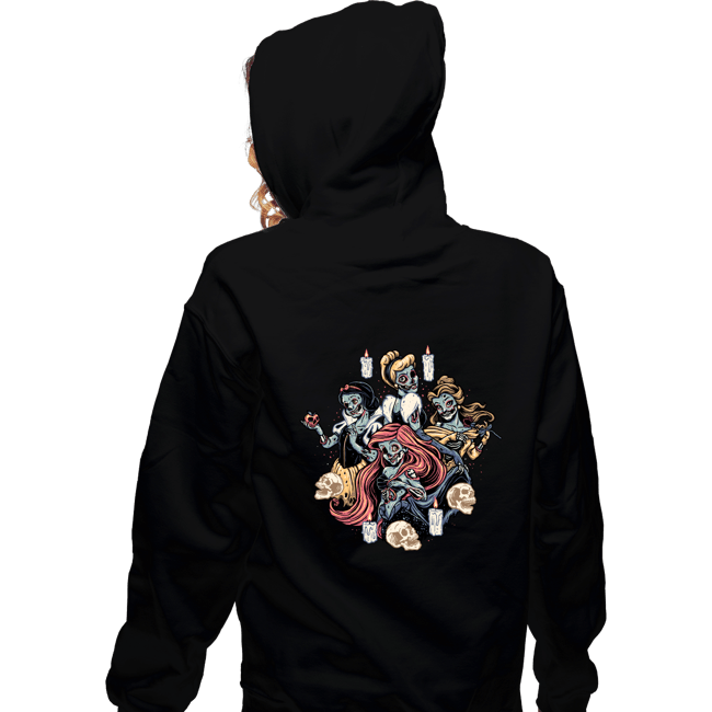 Daily_Deal_Shirts Zippered Hoodies, Unisex / Small / Black Undead Princesses
