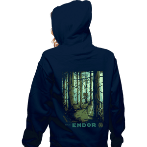 Shirts Zippered Hoodies, Unisex / Small / Navy Visit Endor