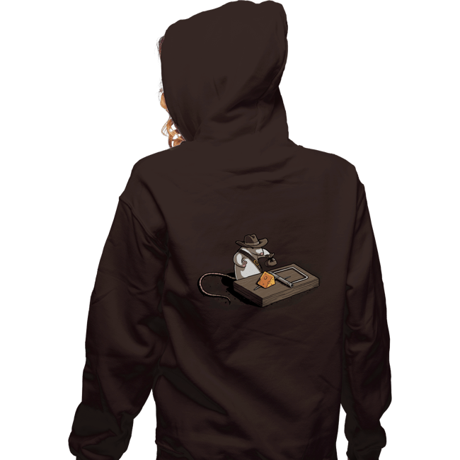 Shirts Zippered Hoodies, Unisex / Small / Dark Chocolate Indiana Mouse