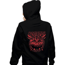 Load image into Gallery viewer, Shirts Zippered Hoodies, Unisex / Small / Black Cacodemon
