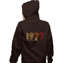 Load image into Gallery viewer, Shirts Zippered Hoodies, Unisex / Small / Dark Chocolate 1977 A New Hope
