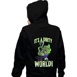 Daily_Deal_Shirts Zippered Hoodies, Unisex / Small / Black Cute But Dirty