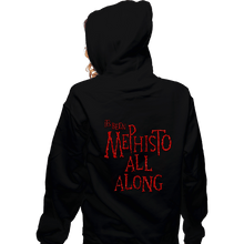 Load image into Gallery viewer, Secret_Shirts Zippered Hoodies, Unisex / Small / Black Mephisto All Along
