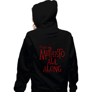 Secret_Shirts Zippered Hoodies, Unisex / Small / Black Mephisto All Along