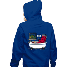 Load image into Gallery viewer, Daily_Deal_Shirts Zippered Hoodies, Unisex / Small / Royal Blue Piece On The Way
