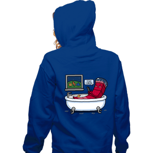 Daily_Deal_Shirts Zippered Hoodies, Unisex / Small / Royal Blue Piece On The Way