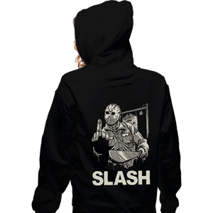 Daily_Deal_Shirts Zippered Hoodies, Unisex / Small / Black Johnny Slash