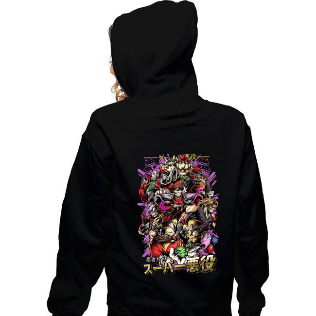 Daily_Deal_Shirts Zippered Hoodies, Unisex / Small / Black Villain Gang
