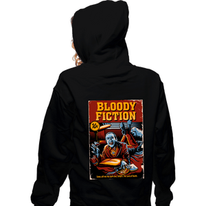 Daily_Deal_Shirts Zippered Hoodies, Unisex / Small / Black Bloody Fiction