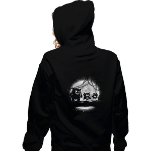 Shirts Zippered Hoodies, Unisex / Small / Black Moonlight Ghost Types